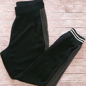 Landa by Dora Landa Elastic Waist High Rise Black Jogger Pants Size M ?